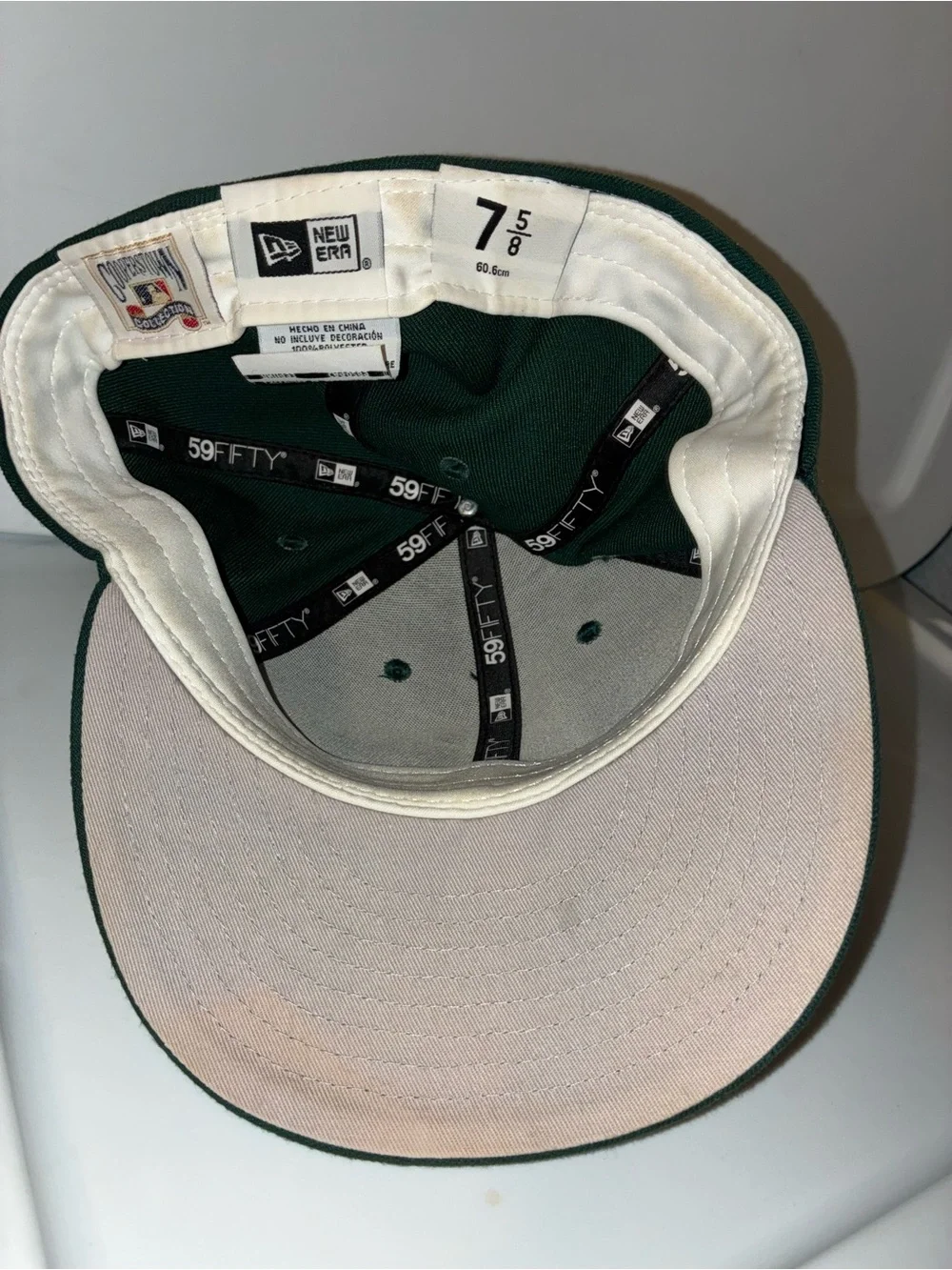 New Era Tampa Bay Devil Rays Green Fitted Hat 7 5/8 MLB 59Fifty Cooperstown TB
